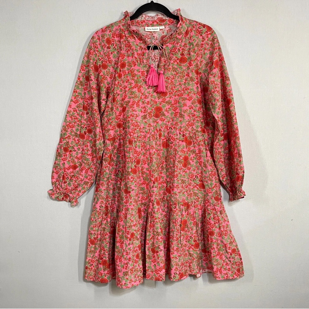 Roller Rabbit Pink Floral Dress EUC sz Small